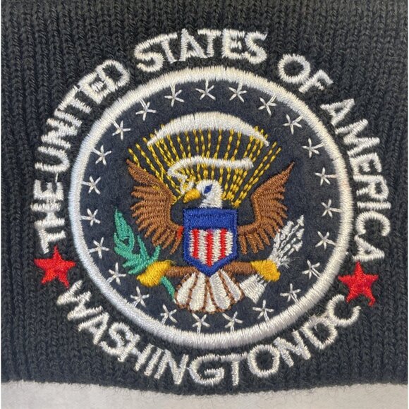 Adult Black United States Of America Washington DC Knit Beanie - Picture 2 of 6